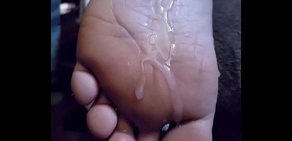  Cum ALL over my dirty little FEET while I&039;m passed out!